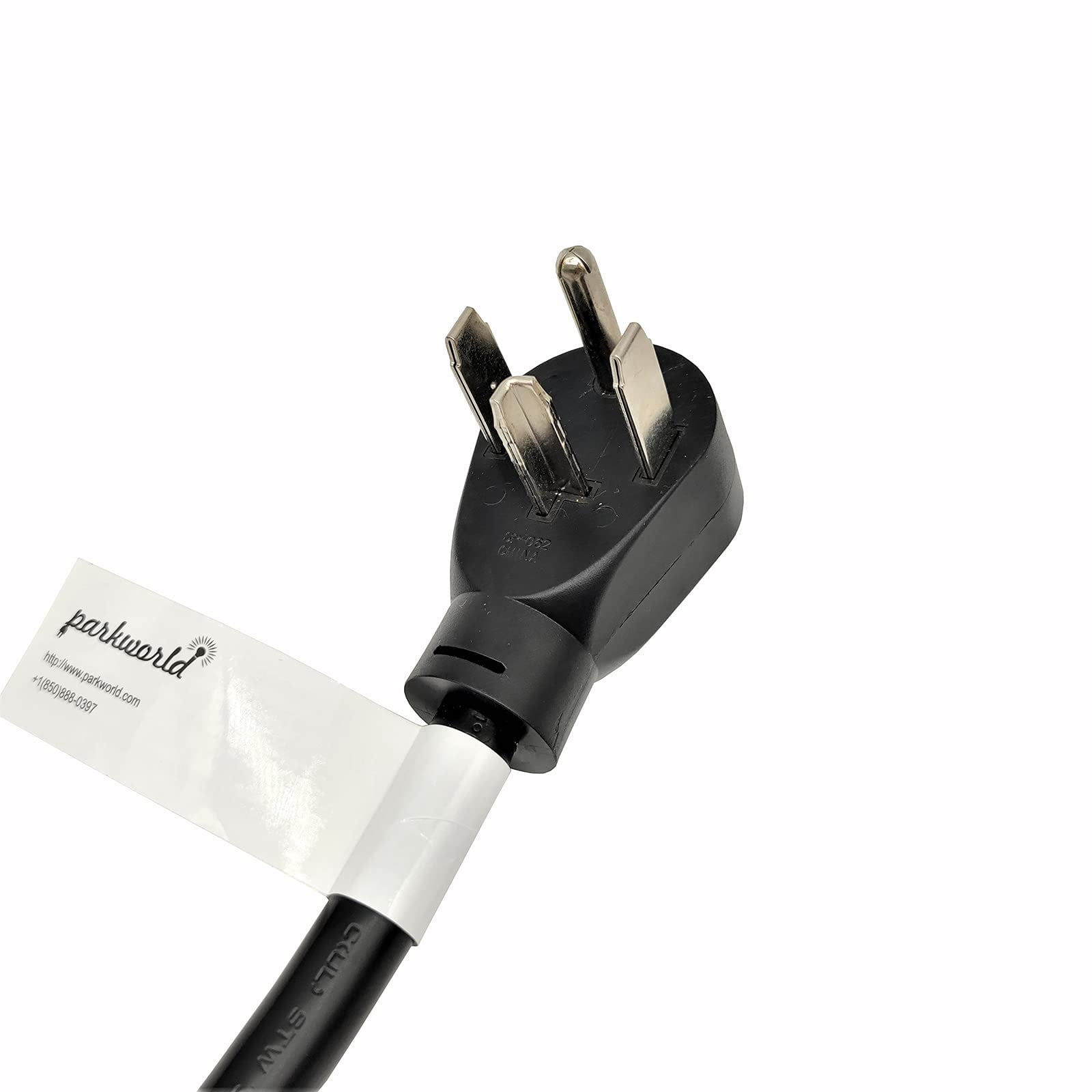 Parkworld 62565 4-Prong Dryer Splitter Cord, NEMA 14-30P to 6-20R (T-Blade Also for 6-15R) Dual Outlet (3 Feet)