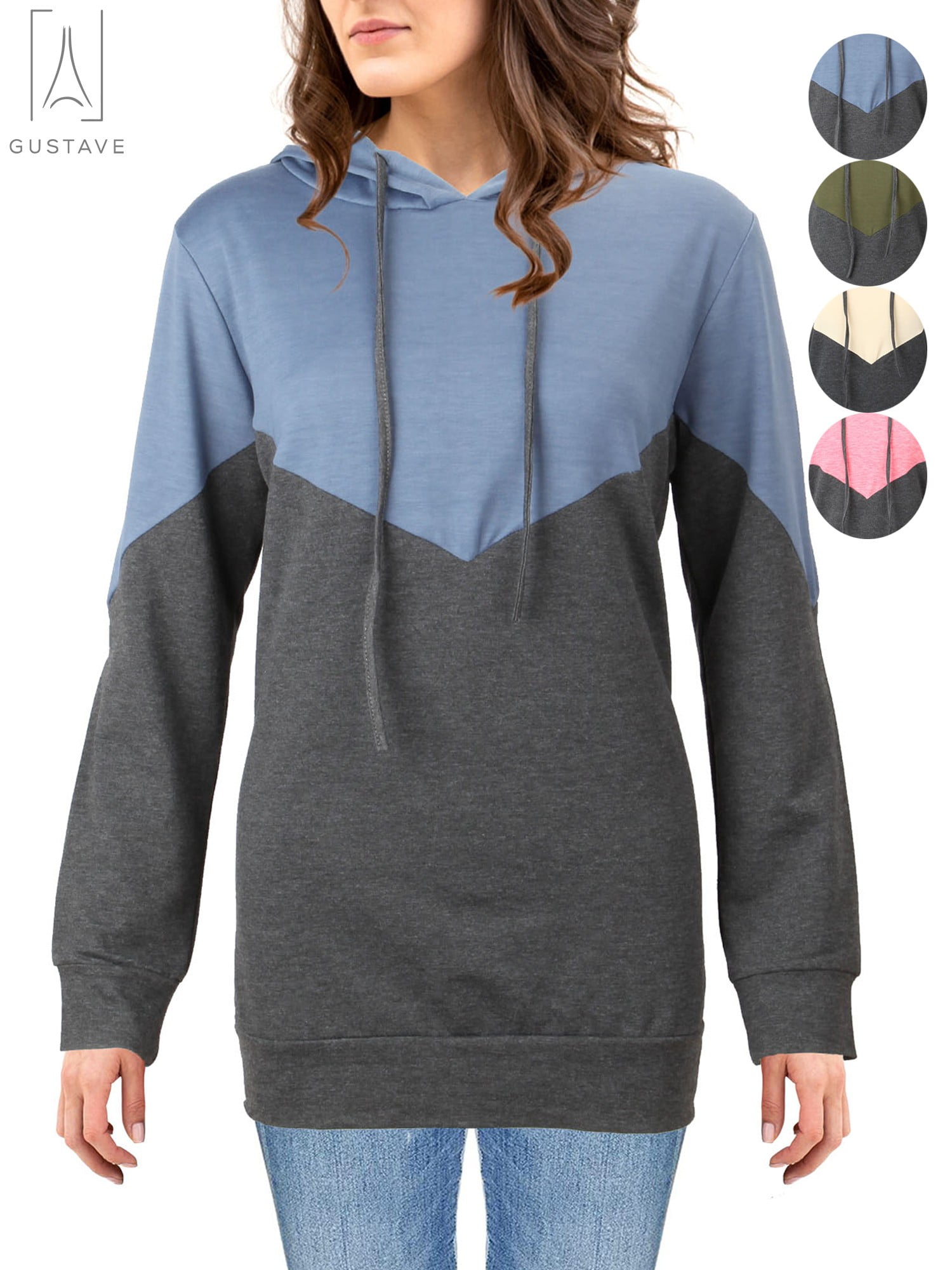 womens casual standing collar loose sweatshirt