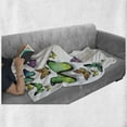 thumbnail image 6 of Butterfly Soft Flannel Fleece Blanket, Different Size Butterflies on Plain Background Wild Nature Graphic Bohemian Print, Cozy Plush for Indoor and Outdoor Use, 70" x 90", Multicolor, by Ambesonne, 6 of 6