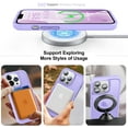 thumbnail image 4 of for iPhone 13 Pro Phone Case, iPhone 13 Pro  Case [Compatible with Magsafe] Translucent Matte Shockproof Women Men Girl Protective Case Cover for iPhone 13 Pro (ONLY) 6.1", Light Purple, 4 of 7