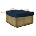 thumbnail image 3 of Hot Tub Cover/Spa Cover 12 Oz Waterproof - 100% Weather Resistant Outdoor Square Spa Cover with Elastic for Snug Fit (14" H x 96" W x 96" D, Blue), 3 of 7