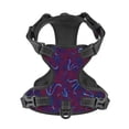 thumbnail image 4 of Purple Symbol Graffiti Dog Harness, Pet Dog Out to Prevent Break Free Leash, Adjustable, Easy to Wear, Large, 4 of 9