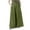 Green, variant on Women's Plus Size Culottes Pants Ribbed Wide Leg Elastic Waisted Trousers Flowy Palazzo Pants with Pockets