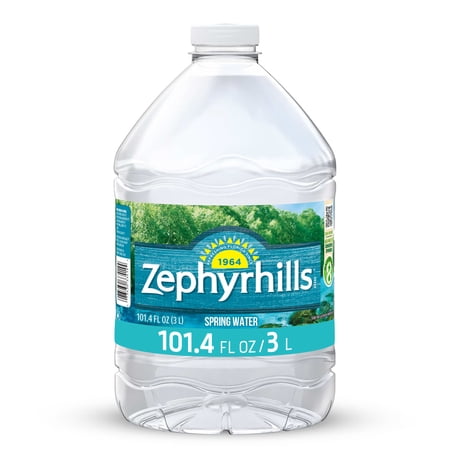 Zephyrhills Florida Spring Water, 3 Liter, Single Plastic Jug