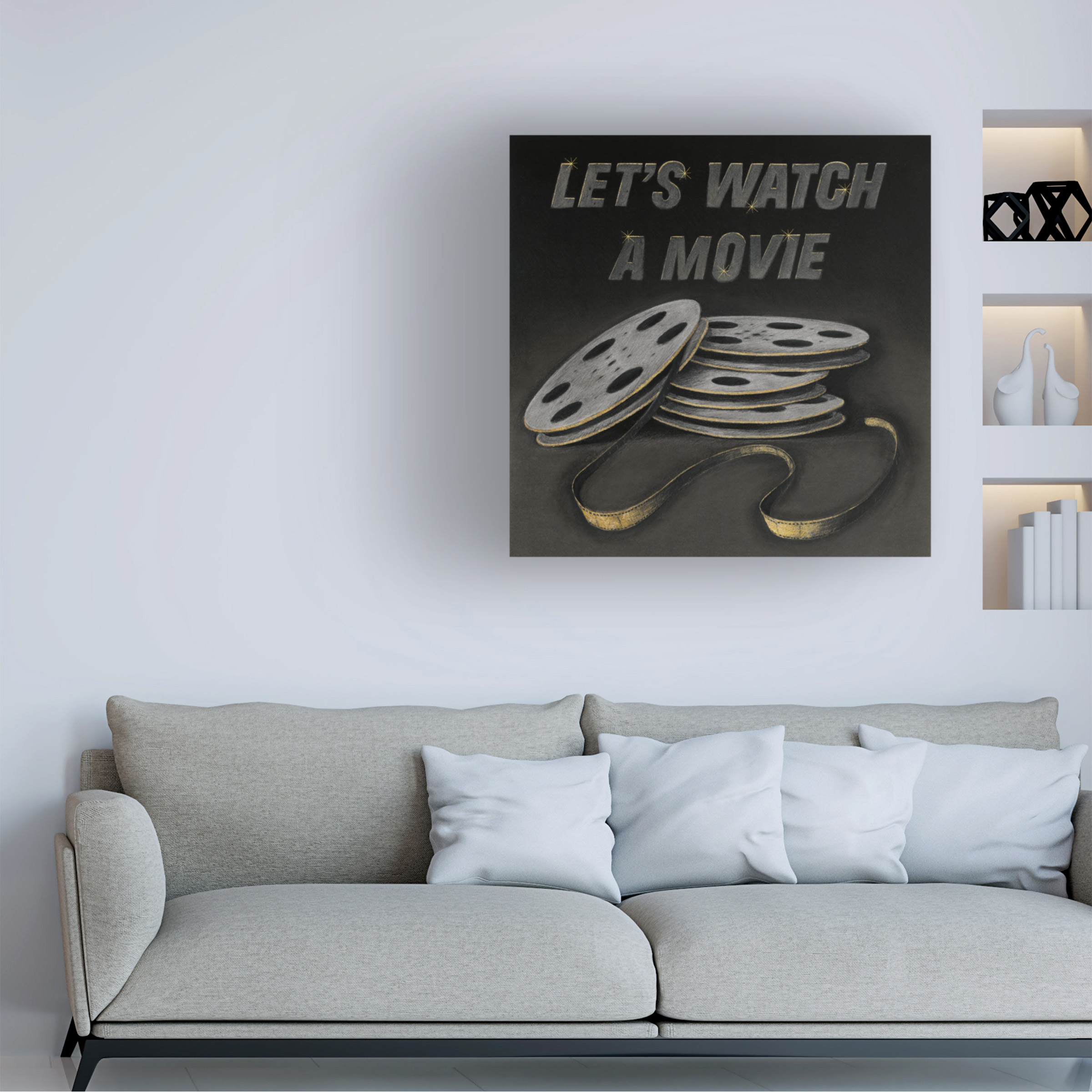 Wild Apple Portfolio 'Lets Watch a Movie' Canvas Art