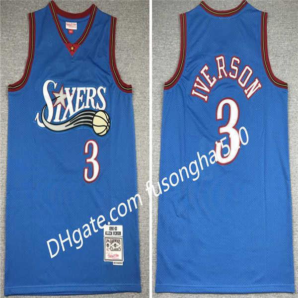 NBA_ Fast delivery Men Mitchell Ness Basketball Allen Iverson