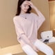 thumbnail image 3 of Suéteres de primavera y otoño para mujer, camisetas de murciélago, prendas de punto de cuello de una línea, jersey de mujer, top holgado de manga larga de color sólido, 3 of 5