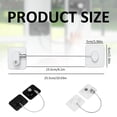 Refrigerator Lock with Keys, Heavy-Duty Adhesive Fridge Safety Lock ...