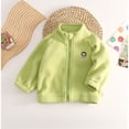 thumbnail image 5 of LYMAYTER Double Sided Velvet Jacket for Kids Unisex Girls Boys Solid Color Zipper Outerwear Toddler Spring Fall Warm Coats 3-12 Years, 5 of 9