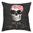 thumbnail image 2 of Creative Products Dead And Lovin' It Skull 18 x 18 Spun Poly Pillow, 2 of 3