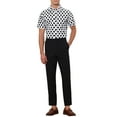 thumbnail image 2 of Lars Amadeus Polka Dots Shirt for Men's Summer Short Sleeves Dots Printed Dress Shirts, 2 of 5