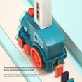 thumbnail image 4 of Juguete de tren de dominó automático, 60/80/100 piezas, juego de dominó de tren eléctrico mejorado, juguetes, 4 of 5