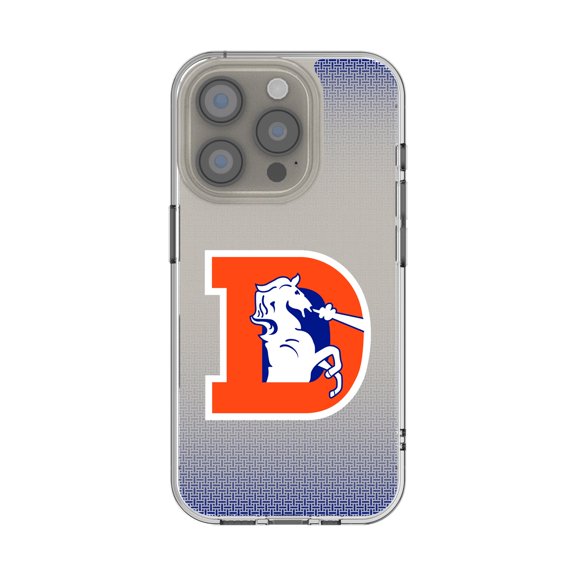 Denver Broncos Linen Logo iPhone Clear Case