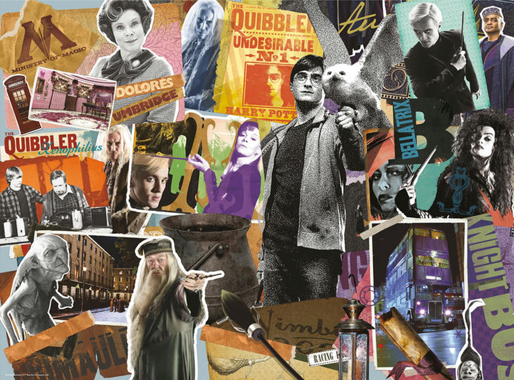 Ceaco Harry Potter Collage 1000-Piece Interlocking Jigsaw Puzzle for Adults Ages 14+