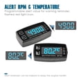 thumbnail image 4 of Runleader Digital LED Engine Hour Meter RPM& Temperature Maintenance Reminder Trailer Golf Cart, 4 of 8