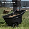 thumbnail image 5 of Gorilla Carts 5 Cu. ft. Poly Garden Cart, 300 lbs. Capacity, 9 in. Maintenance-Free Wheels, Push/Pull Design, 5 of 12