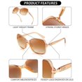 thumbnail image 4 of Gafas de Sol FEISEDY B2760 Vintage Cuadradas Polarizadas UV400, 4 of 7