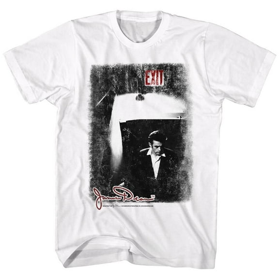 James Dean Exit White Adult T-Shirt 6Xl