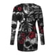 thumbnail image 5 of Vestido estampado de Halloween con bolsillo de cuello redondo y manga larga informal para mujer Fridja  yut1412, 5 of 5