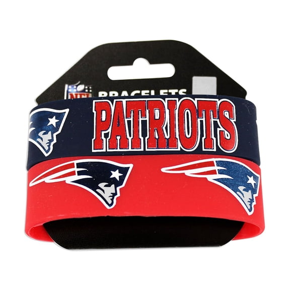 NFL Football Silicone Rubber Wrist Band Two Bracelets Choose Your Team