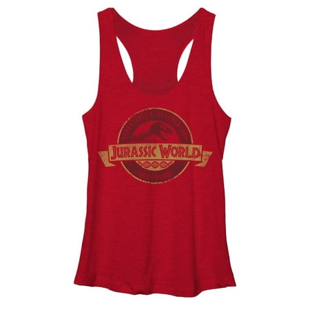 - Jurassic World Women's Genetically Altered Logo Racerback Tank Top