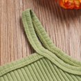 thumbnail image 4 of 2Pcs Baby Girls Summer Clothes Set Ribbed Knit Cropped Camisole Ripped Jeans, 4 of 6