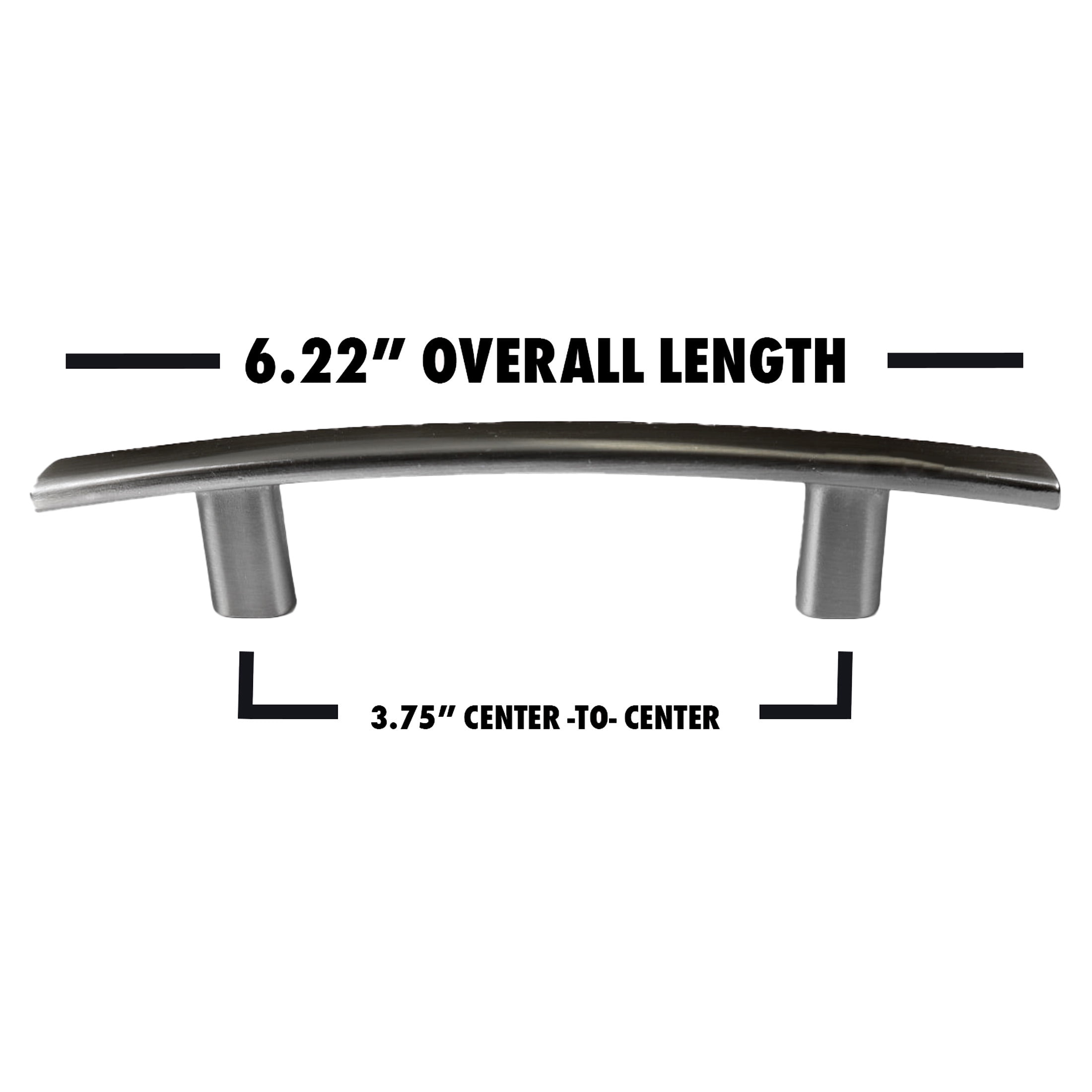Würth Satin Nickel Arch Bar Pull 3.75", 10 pack