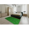 thumbnail image 5 of Ahgly Company Machine Washable Indoor Round Transitional Dark Green Area Rugs, 5' Round, 5 of 7