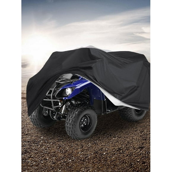 Weather Water Repellent ATV Cover Waterproof 190T Oxford Cloth Outdoor 4 Wheeler Cover Portable ATV Protective from Rain Dust Snow and Sun 82” L x 47” W x 45” H (Black)
