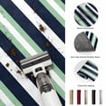 thumbnail image 5 of Hallway Runner Rug 2'x6', Green Navy Blue Striped Kitchen Runner Rugs Non-Slip Carpet Mats, Chic Abstract Lines Geometric Bedside Rugs Runners Washable Floor Carpet for Bathroom Laundry Room, 5 of 8