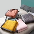 thumbnail image 5 of Tnobhg Summer Weight Cooling Blanket Cotton Filling Breathable Washable Non-Fading Easy to Care Single Blanket, 5 of 7