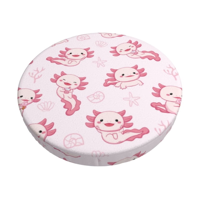 Disketp Baby Salamander Funda Redonda para Taburete, Funda de Cojín para Silla de Bar Suave y Elástica-13 inch