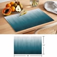 thumbnail image 6 of Blue Ombre Placemats Set of 4 Contemporary Gradient Abstract Art Place Mats Indoor Wipeable Table Mats Washable Cloth Dining Table Placemats for Kitchen Holiday Party Home Decor 13x19 Inch, 6 of 9