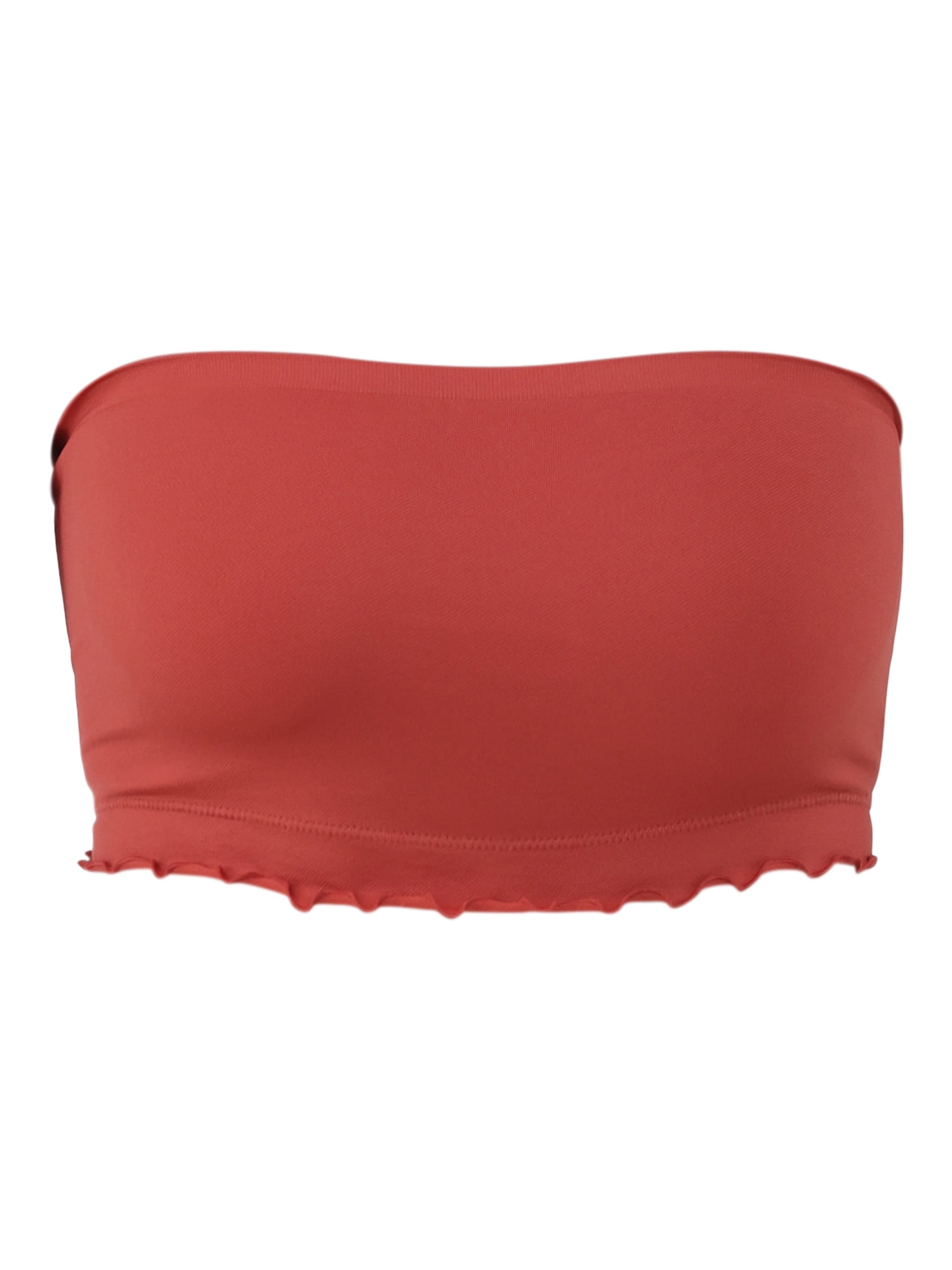No Boundaries Women's Ruffle Bandeau, Sizes XS-3XL