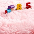 thumbnail image 7 of Junovo Fluffy Bedroom Rug Plush Fuzzy Rugs for Kids Room Living Room, Soft Shaggy Nursery Rug Furry Floor Carpet,2'x3',Pink, 7 of 7