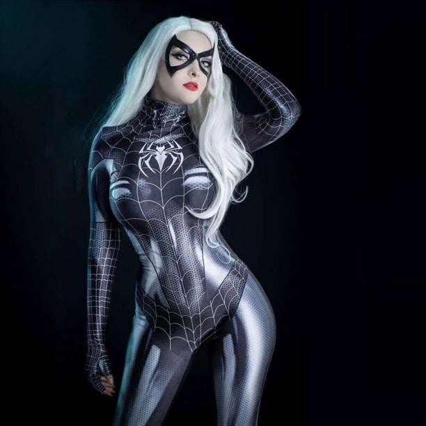 Superhero Spandex Cosplay Spider-woman Spider-girl Costume Tights Zentai  Suit