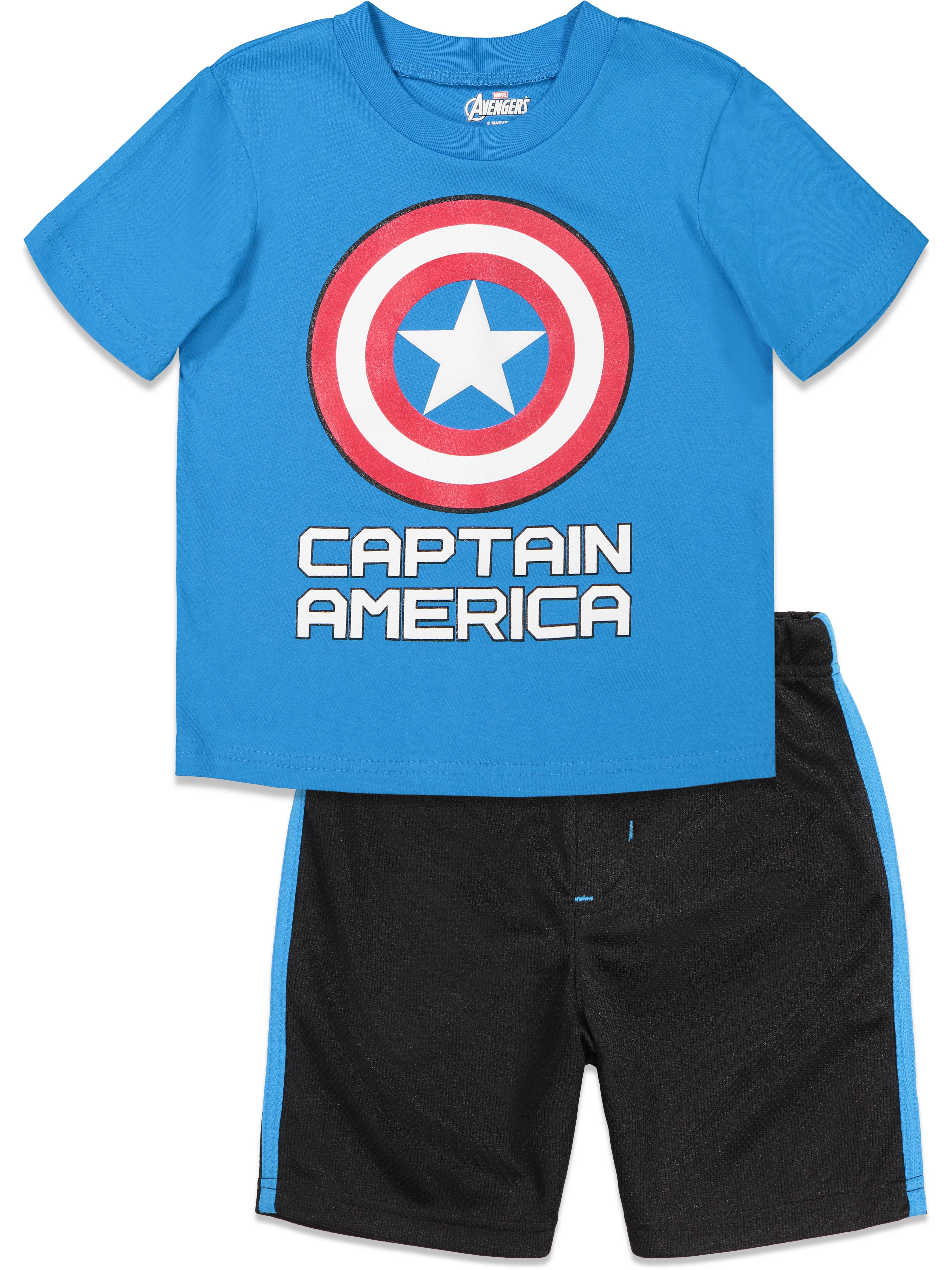 Marvel Captain America Boys T-Shirt 2T-7 NEW