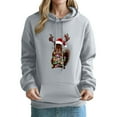 thumbnail image 2 of FDGIU 2025 Women's Funny Ugly Xmas Hooded Sweatshirt - Loose Fit Long Sleeve Pullover, Cute Holiday Graphic Print, 2 of 5