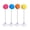 Random B, variant on PrimeGo 2Pcs Cat Spring Toy with Suction Cup Spring Plush Ball Cat Teaser Interactive Fluffy Pompom Cat Toy for Indoor Kitten Jumping Exercise