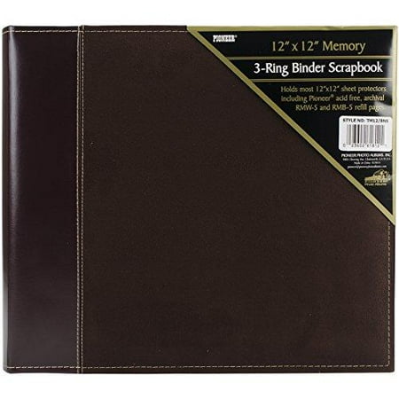 Pioneer 30,5 cm by 30,5 cm 3-Ring Sewn Italian Cover Scrapbook...Pioneer 30,5 cm by 30,5 cm 3-Ring Sewn Italian Cover