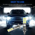 thumbnail image 4 of 4pcs LED H1 LED 12V 6000K White 55W LED Car Fog Lamp Driving Lights LED Headlight Bulb, 4 of 5