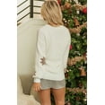 thumbnail image 2 of Women's White Snowflake Christmas Tunic Sweater - Festive Holiday Wear - [ZhiHiMeRi] | (US 12-14)L, 2 of 12