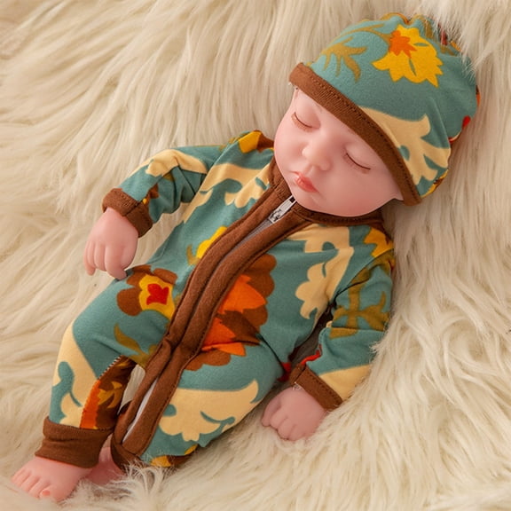 Christmas Gift Lifelike Baby Dolls Toys for Toddlers 1-3,11.8 Inch Simulation Soft Reborn Baby Dolls Sleeping Real Baby Dolls Newborn Toy for Girls & Boys, Thoughtful Companion Gifts for Kids