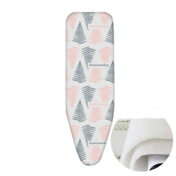 AUQ Ironing Board Cover,High Temperature Resistance Fabric Ironing Mat,Active Dyeing Technology Ironing Board Cover and Pad,Gray