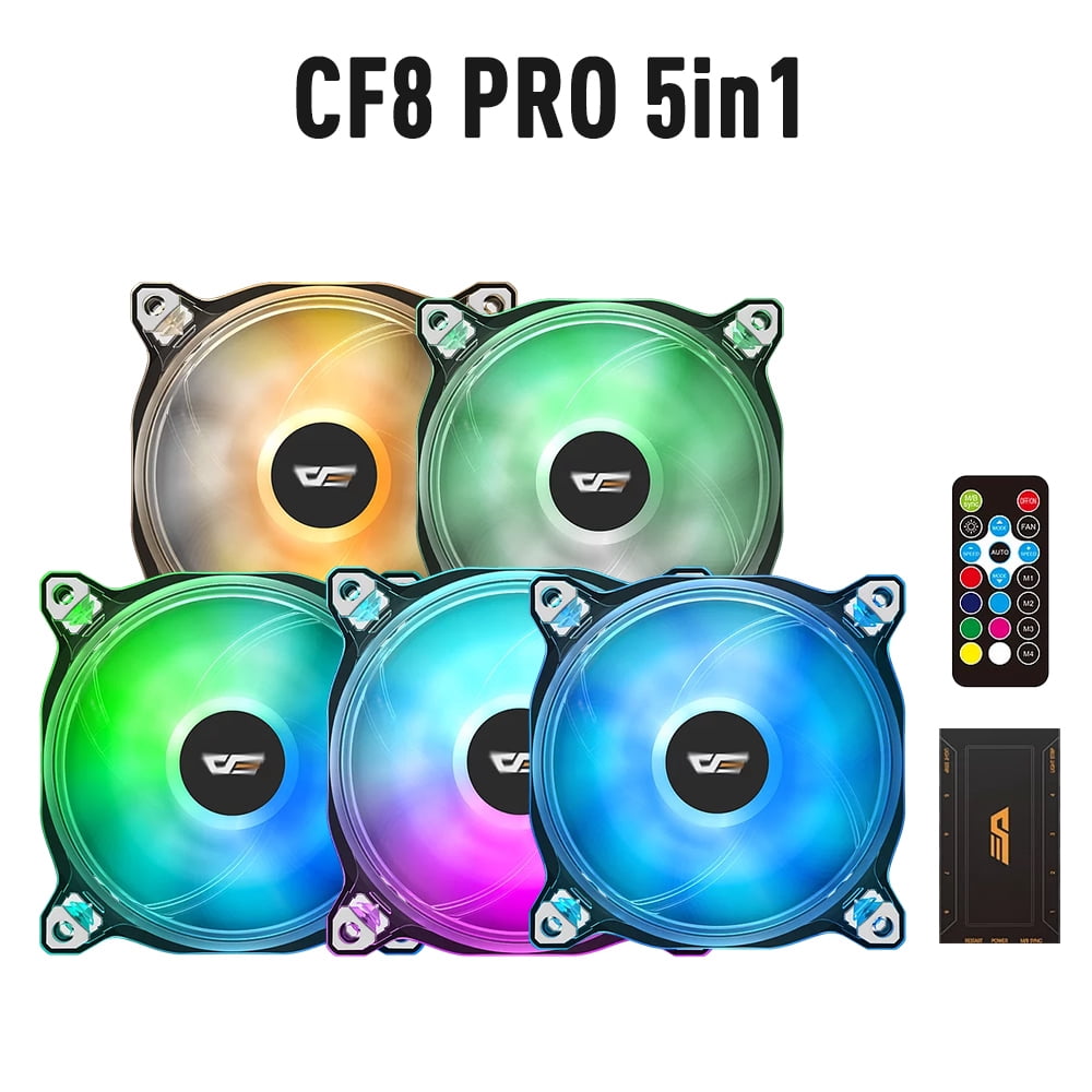 Buy darkFlash CF8 Pro 5 Fans and Remote Controller RGB ARGB SYNC 120mm