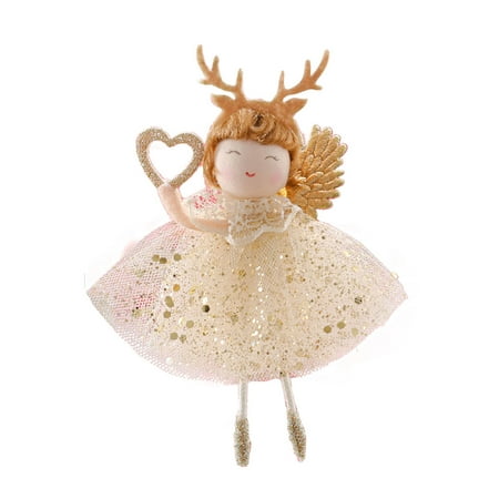 

【Ready Stock】 Antlers Angel Christmas Tree Pendant for Creative Crafts Holiday Party Backgroun