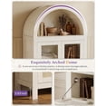 thumbnail image 4 of LAZZO 71" Arched Pantry Cabinet with Glass Door & Drawer, Storage Cupboard with Anti-Tipping Device, White, 4 of 8