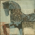 thumbnail image 2 of OToole, Tim 26x26 White Modern Wood Framed Museum Art Print Titled - Patterned Horse I, 2 of 4