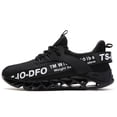 thumbnail image 5 of Sneakers for Men Slip on Fashion Sport Running Tennis Athletic Walking Shoes Gym Runner Trail Shoes Black White Size 9, 5 of 8