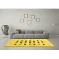 thumbnail image 3 of Ahgly Company Indoor Rectangle Solid Yellow Modern Area Rugs, 3' x 5', 3 of 4